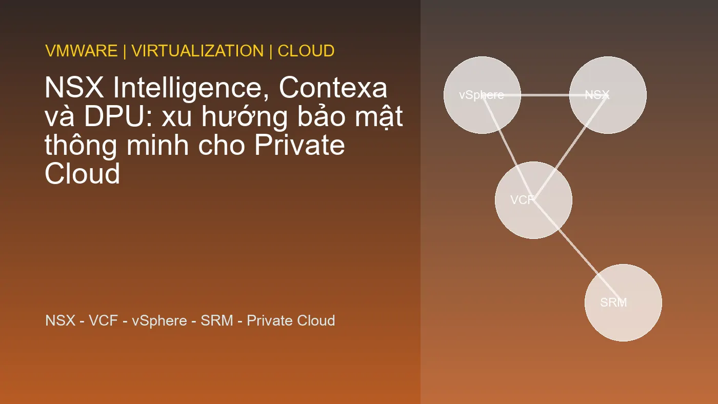 NSX Intelligence, Contexa và DPU: xu hướng bảo mật thông minh cho Private Cloud